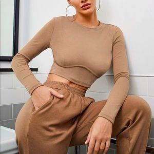 Solid Fitted Crop Top